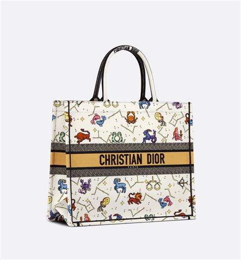 dior zodiac book tote|Large Dior Book Tote Latte Multicolor Dior Pixel Zodiac .